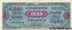 50 Francs FRANCE FRANKREICH  1944 VF.24.04 fST+