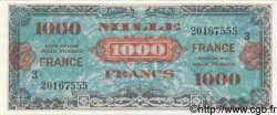 1000 Francs FRANCE FRANKREICH  1944 VF.27.03 fST
