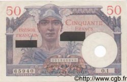 50 Francs SUEZ FRANCE  1956 VF.41.01 AU