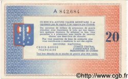 20 Francs BON DE SOLIDARITE FRANCE regionalism and various  1941 KL.08A UNC-