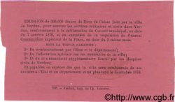 5 Francs FRANCE regionalismo e varie Verdun 1870 BPM.056.11c AU