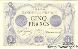 5 Francs NOIR FRANCE  1873 F.01.17 UNC-