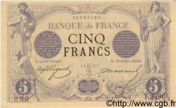 5 Francs NOIR FRANCIA  1873 F.01.18 q.FDC