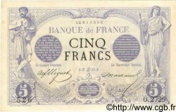5 Francs NOIR FRANCE  1873 F.01.19 XF - AU