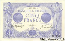 5 Francs BLEU FRANCIA  1912 F.02.12 q.AU
