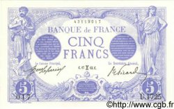 5 Francs BLEU FRANCIA  1913 F.02.14 q.AU