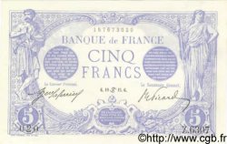 5 Francs BLEU FRANCIA  1915 F.02.28 q.FDC