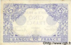 5 Francs BLEU FRANCE  1915 F.02.33 XF-