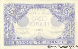 5 Francs BLEU FRANKREICH  1916 F.02.44 fST+