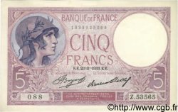 5 Francs VIOLET FRANCE  1933 F.03.17