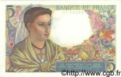 5 Francs BERGER FRANKREICH  1943 F.05.03 ST