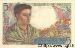 5 Francs BERGER FRANCE  1943 F.05.03 SPL