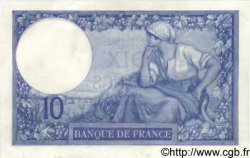 10 Francs MINERVE FRANKREICH  1916 F.06.01A1 fST+