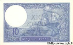 10 Francs MINERVE FRANKREICH  1927 F.06.12 fST+