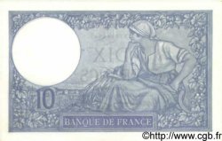 10 Francs MINERVE modifié FRANKREICH  1939 F.07.01 fST+