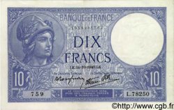10 Francs MINERVE modifié FRANCIA  1940 F.07.18