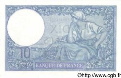 10 Francs MINERVE modifié FRANKREICH  1940 F.07.20 VZ+ to fST