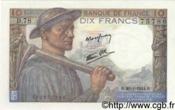 10 Francs MINEUR FRANCE  1944 F.08.11