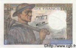 10 Francs MINEUR FRANKREICH  1945 F.08.13 ST