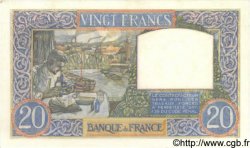 20 Francs TRAVAIL ET SCIENCE FRANCE  1940 F.12.03 AU