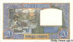 20 Francs TRAVAIL ET SCIENCE FRANCE  1941 F.12.12 AU-