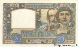 20 Francs TRAVAIL ET SCIENCE FRANCIA  1941 F.12.18 FDC