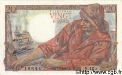 20 Francs PÊCHEUR FRANCE  1944 F.13.09 AU