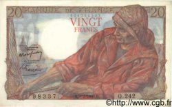 20 Francs PÊCHEUR FRANKREICH  1950 F.13.17 fST
