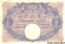 50 Francs BLEU ET ROSE FRANKREICH  1906 F.14.18 VZ