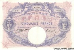 50 Francs BLEU ET ROSE FRANCIA  1923 F.14.36