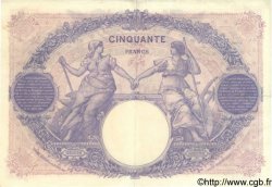 50 Francs BLEU ET ROSE FRANCIA  1926 F.14.39 MBC+