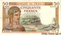 50 Francs CÉRÈS FRANCIA  1936 F.17.24 SPL