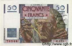 50 Francs LE VERRIER FRANCIA  1951 F.20.17