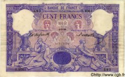 100 Francs BLEU ET ROSE FRANCIA  1896 F.21.09 q.BB