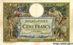 100 Francs LUC OLIVIER MERSON sans LOM FRANCE  1909 F.23.01