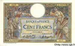 100 Francs LUC OLIVIER MERSON grands cartouches FRANKREICH  1924 F.24.02 fST