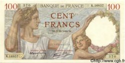 100 Francs SULLY FRANKREICH  1940 F.26.42 fST