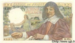 100 Francs DESCARTES FRANCIA  1944 F.27.06