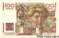 100 Francs JEUNE PAYSAN FRANCE  1945 F.28.01 UNC-