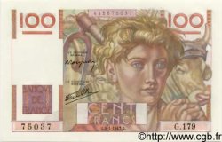 100 Francs JEUNE PAYSAN FRANCE  1947 F.28.13 UNC