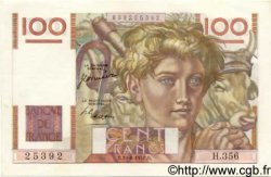 100 Francs JEUNE PAYSAN FRANCIA  1950 F.28.25 q.FDC