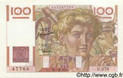 100 Francs JEUNE PAYSAN FRANCE  1950 F.28.28 UNC-