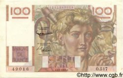 100 Francs JEUNE PAYSAN FRANCIA  1953 F.28.35