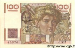 100 Francs JEUNE PAYSAN FRANKREICH  1953 F.28.36 ST
