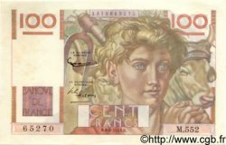 100 Francs JEUNE PAYSAN FRANCE  1953 F.28.38 SPL