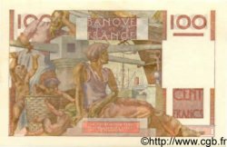 100 Francs JEUNE PAYSAN filigrane inversé FRANCIA  1953 F.28bis.02 AU+