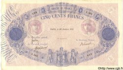 500 Francs BLEU ET ROSE FRANCE  1912 F.30.20 VF