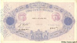 500 Francs BLEU ET ROSE FRANCE  1923 F.30.27 VF+