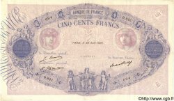 500 Francs BLEU ET ROSE FRANKREICH  1926 F.30.29 fVZ