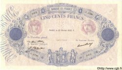 500 Francs BLEU ET ROSE FRANKREICH  1932 F.30.35 fVZ